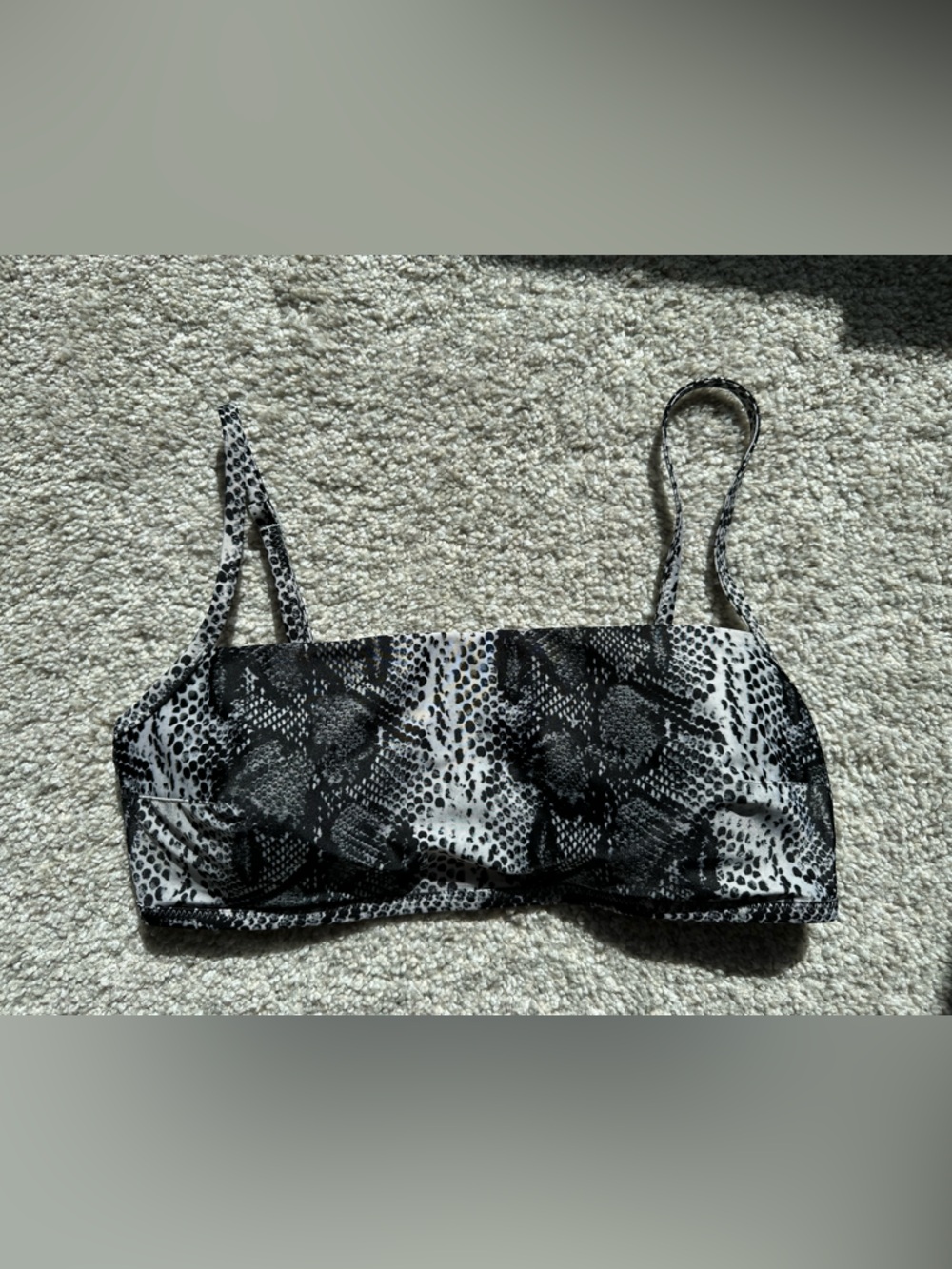 Women’s Aerie Black & White Snake Print‎ Bikini - Picture 3 of 6